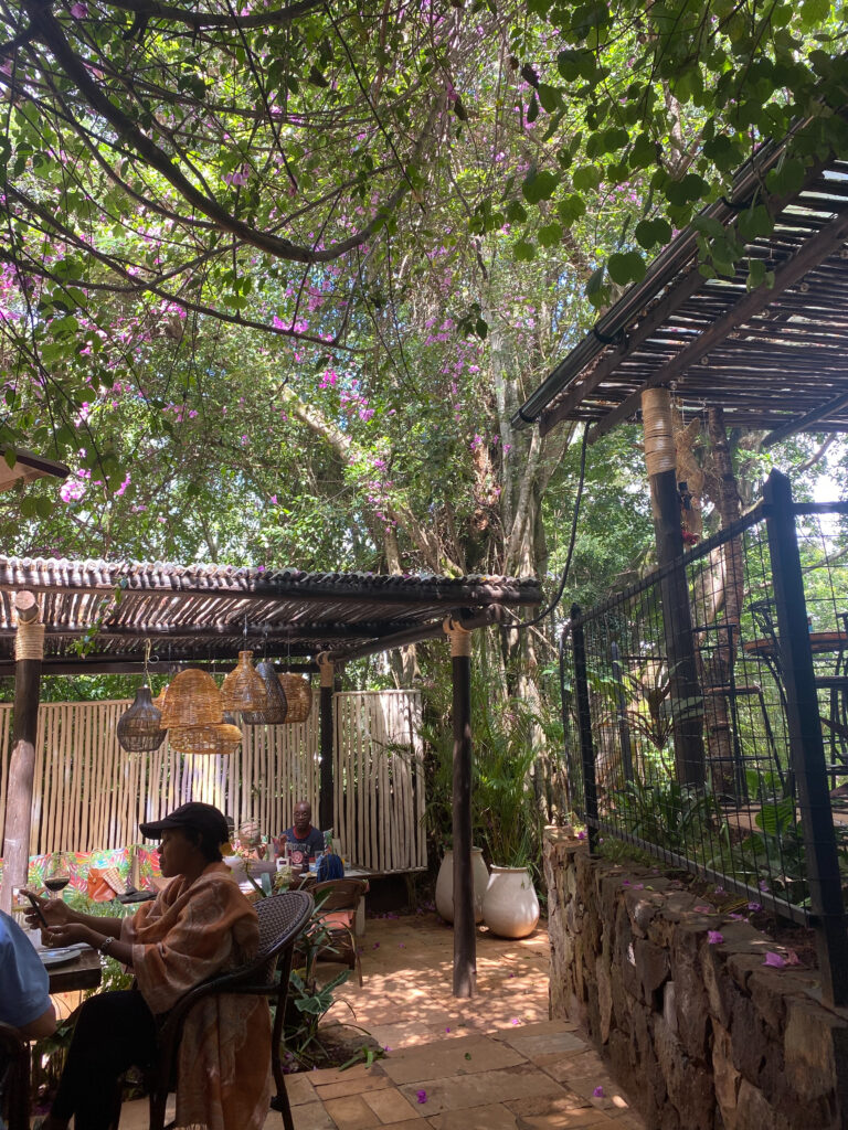 about thyme restaurant nairobi - outdoor seating