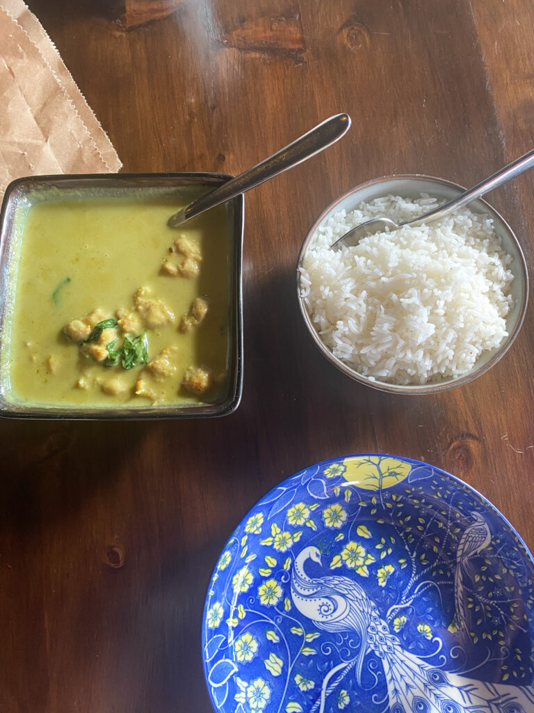 thai green curry at bang bang thai