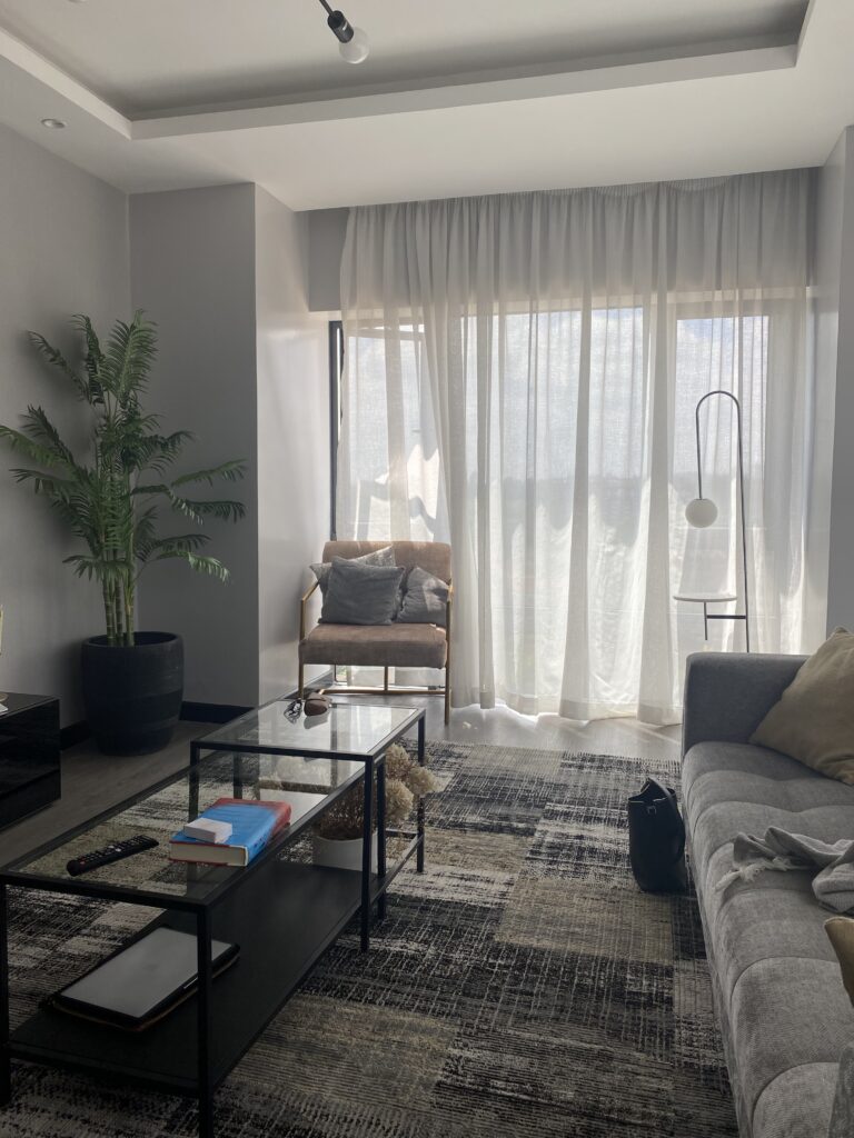 living room at loccid host apartment nairobi
